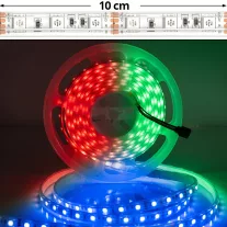 RGB Led szalag kültéri IP65 7W/m 60LED/m szilikon