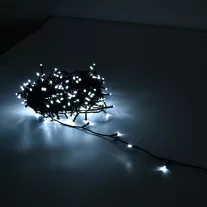   Karácsonyi LED fényfüzér 22m IP44 hideg fehér adapterrel