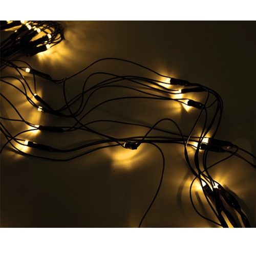 Karácsonyi LED háló fény 2x1,5m IP44 meleg fehér adapterrel