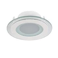 Led panel kör 6W üveg fehér