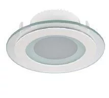 Led panel kör 6W üveg fehér