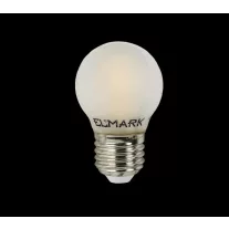   Elmark fényerőszabályozható 4W E27 230V meleg fehér LED gömb G45 2700K
