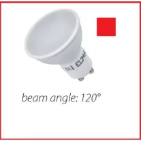 LED lámpa Gu-10 6W piros