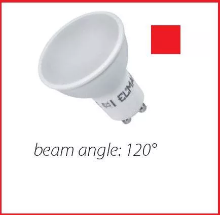 LED lámpa Gu-10 6W piros