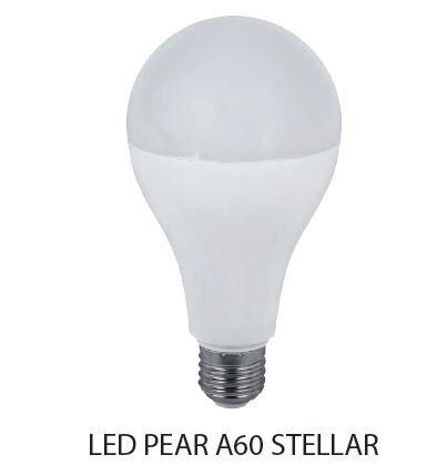 Led lámpa körte E-27 15W A60 meleg fehér Stellar