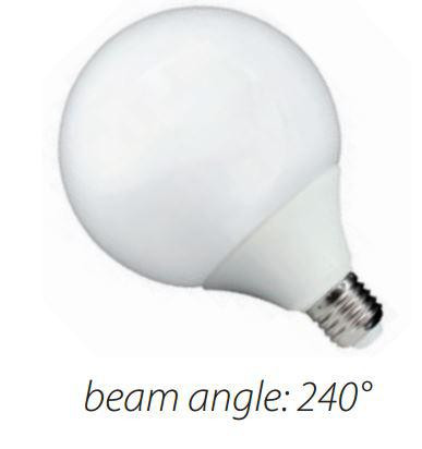 Led lámpa gömb 20W E-27 G120 meleg fehér