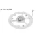 LED panel UFO lámpába 155mm 9W COB természetes fehér