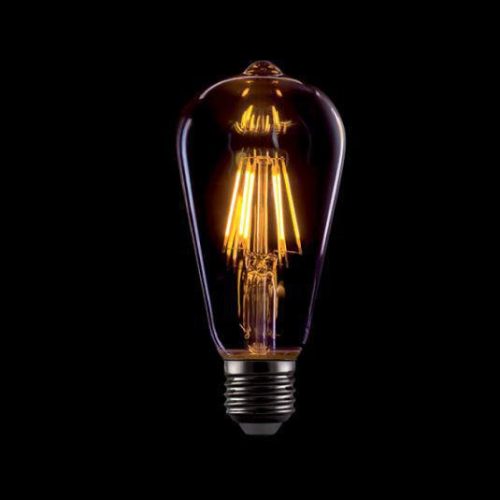 Dimmelhető LED lámpa vintage E27 (8Watt/360°) izzószálas, Edison, extra meleg fehér