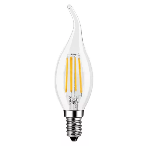 Led lámpa gyertya dimmelhető 5W E14 2700K szélfútta izzó