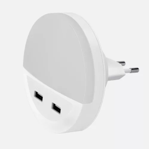 Led éjszakai fény 2 usb csatlakozóval