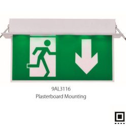   Led kijáratjelző lámpatest mennyezetbe süllyeszthető le AL3116