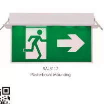   Led kijáratjelző lámpatest mennyezetbe süllyeszthető jobb/bal AL3117