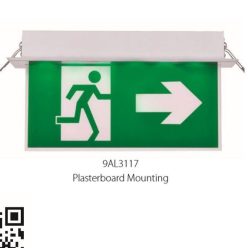   Led kijáratjelző lámpatest mennyezetbe süllyeszthető jobb/bal AL3117