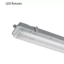   Led fénycsővel szerelt por és páramentes lámpatest 2x10W 6400K