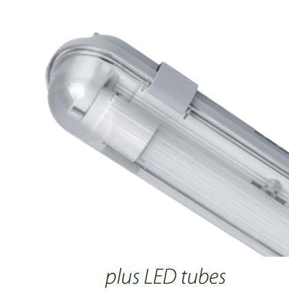 Corp de iluminat etanș cu tub LED 1x22W, lumină alb natural