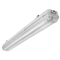   Led fénycsővel szerelt por és páramentes lámpatest 2x18W 6400K