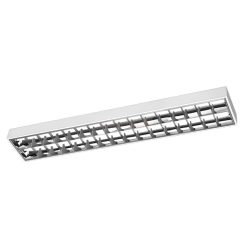   Corp de iluminat încastrat cu grilaj oglindă, cu tuburi LED 2x18W, 6400K