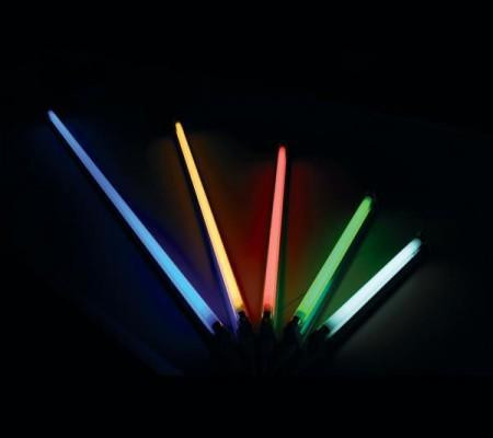 Szabadon sugárzó fénycsöves lámpatest színes T5 13W fénycsővel Kék