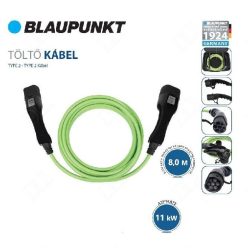   Blaupunkt töltőkábel 3 fázis elektromos autóhoz 11kW 8 m T2-T2