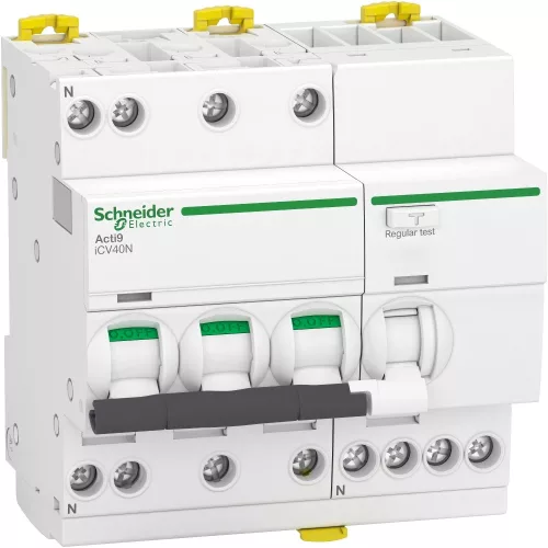 Schneider Electric A tipusú áram-védőkapcsoló 4 pólusú kombinált (Fi-relé) 16A 30mA B16