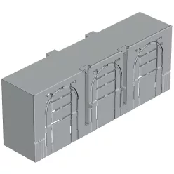   Érintésvédelmi burkolat alsó/felső kábelbevezetéshez 3P 2, 3P, L=42 mm