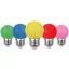 Avide Dekor LED fényforrás G45 1W E27 B5 (Zöld/Kék/Sárga/Piros/Rózsaszín)