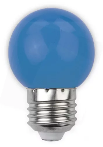 Avide Dekor LED fényforrás G45 1W E27 Kék