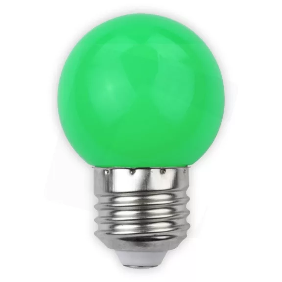 Avide Dekor LED fényforrás G45 1W E27 Zöld