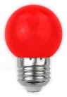 Avide Dekor LED fényforrás G45 1W E27 Piros