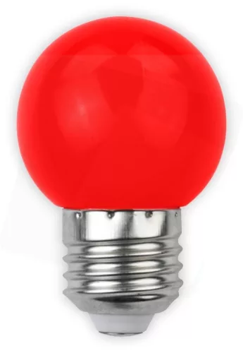 Avide Dekor LED fényforrás G45 1W E27 Piros