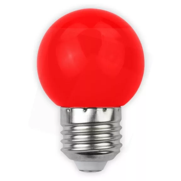 Avide Dekor LED fényforrás G45 1W E27 Piros