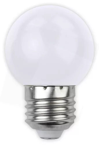 Avide Dekor LED fényforrás G45 1W E27 Fehér