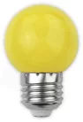 Avide Dekor LED fényforrás G45 1W E27 Sárga