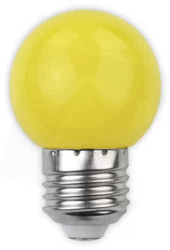 Avide Dekor LED fényforrás G45 1W E27 Sárga