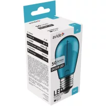 Avide Dekor LED Filament fényforrás 1W E27 Kék