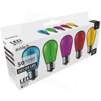   Avide Dekor LED Filament fényforrás 1W E27 (Zöld/Kék/Sárga/Piros/Lila)