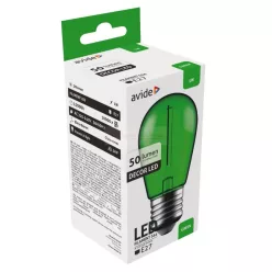 Avide Dekor LED Filament fényforrás 1W E27 Zöld