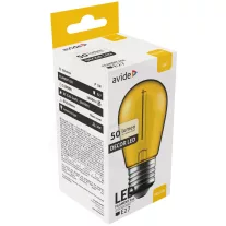 Avide Dekor LED Filament fényforrás 1W E27 Sárga
