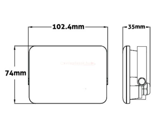 Led reflektor slim SMD keret nélküli 10W 4000K