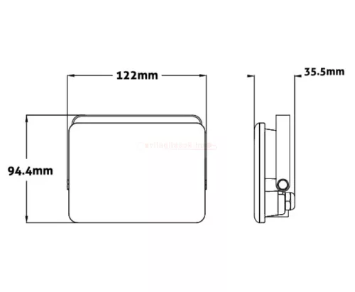 Led reflektor slim SMD keret nélküli 20W 4000K