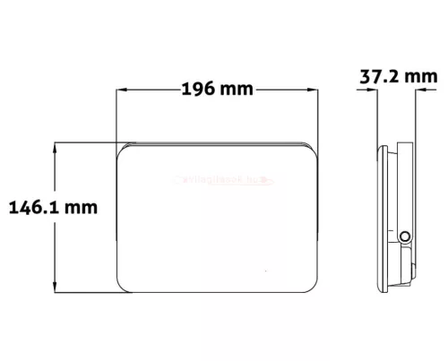 Led reflektor slim SMD keret nélküli 50W 4000K