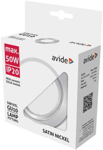 Beépíthető billenthető olcsó kör alakú spot lámpatest gu-10 foglalattal matt króm