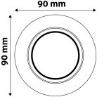 Beépíthető billenthető olcsó kör alakú spot lámpatest gu-10 foglalattal matt króm