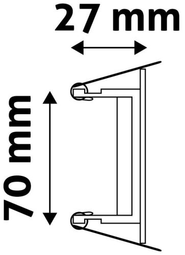 Beépíthető billenthető olcsó kör alakú spot lámpatest gu-10 foglalattal matt króm