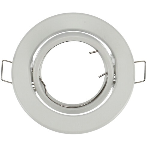 Beépíthető billenthető olcsó kör alakú spot lámpatest gu-10 foglalattal fehér