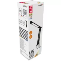 Avide LED Asztali Lámpa Bőrhatású Hugo Fekete 6W Naptár