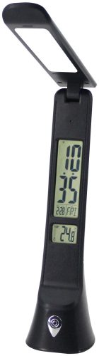 Avide LED Asztali Lámpa Bőrhatású Hugo Fekete 6W Naptár