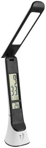 Avide LED Asztali Lámpa Bőrhatású Hugo Fehér-Fekete 6W Naptár