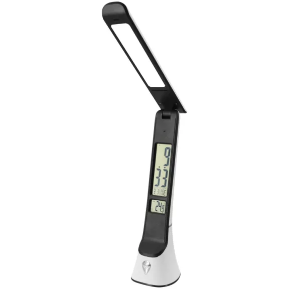 Avide LED Asztali Lámpa Bőrhatású Hugo Fehér-Fekete 6W Naptár