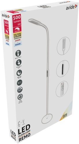 Avide LED Állólámpa Remo 9W CCT Fehér